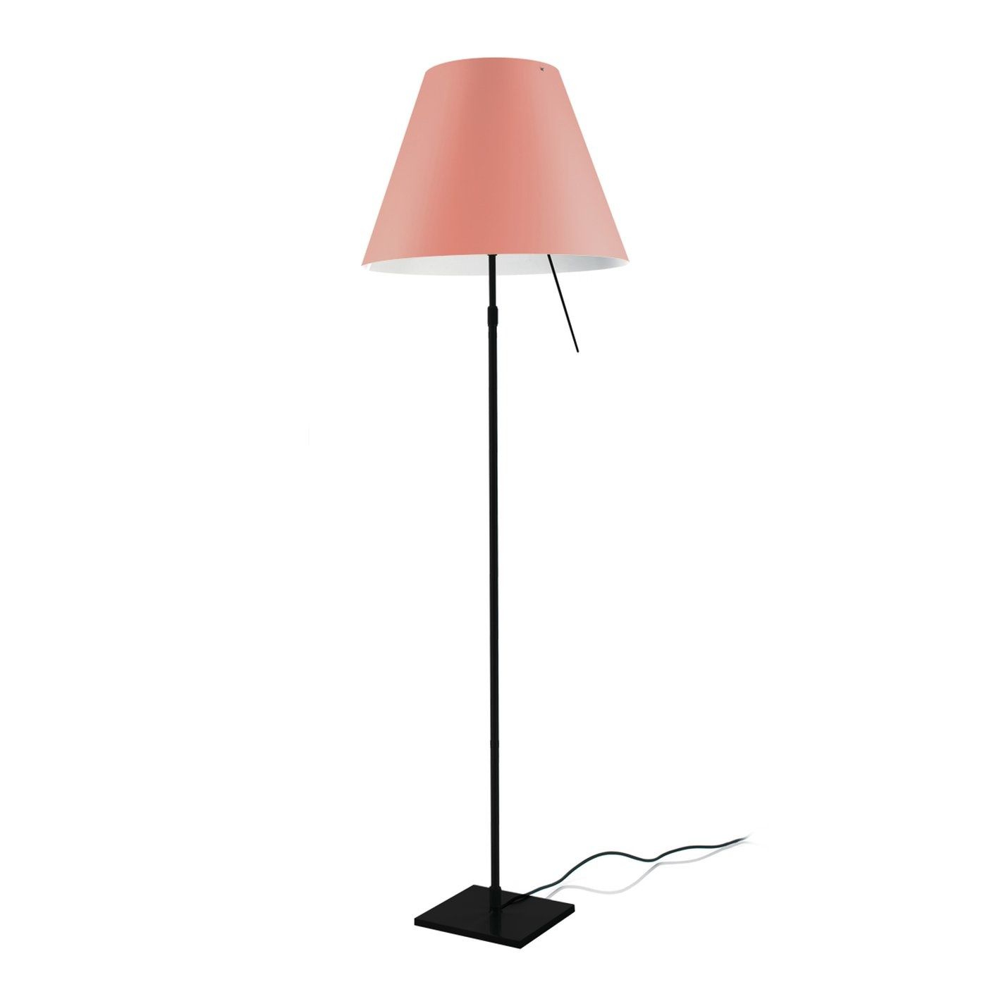 Costanza telescopisch vloerlamp zwart