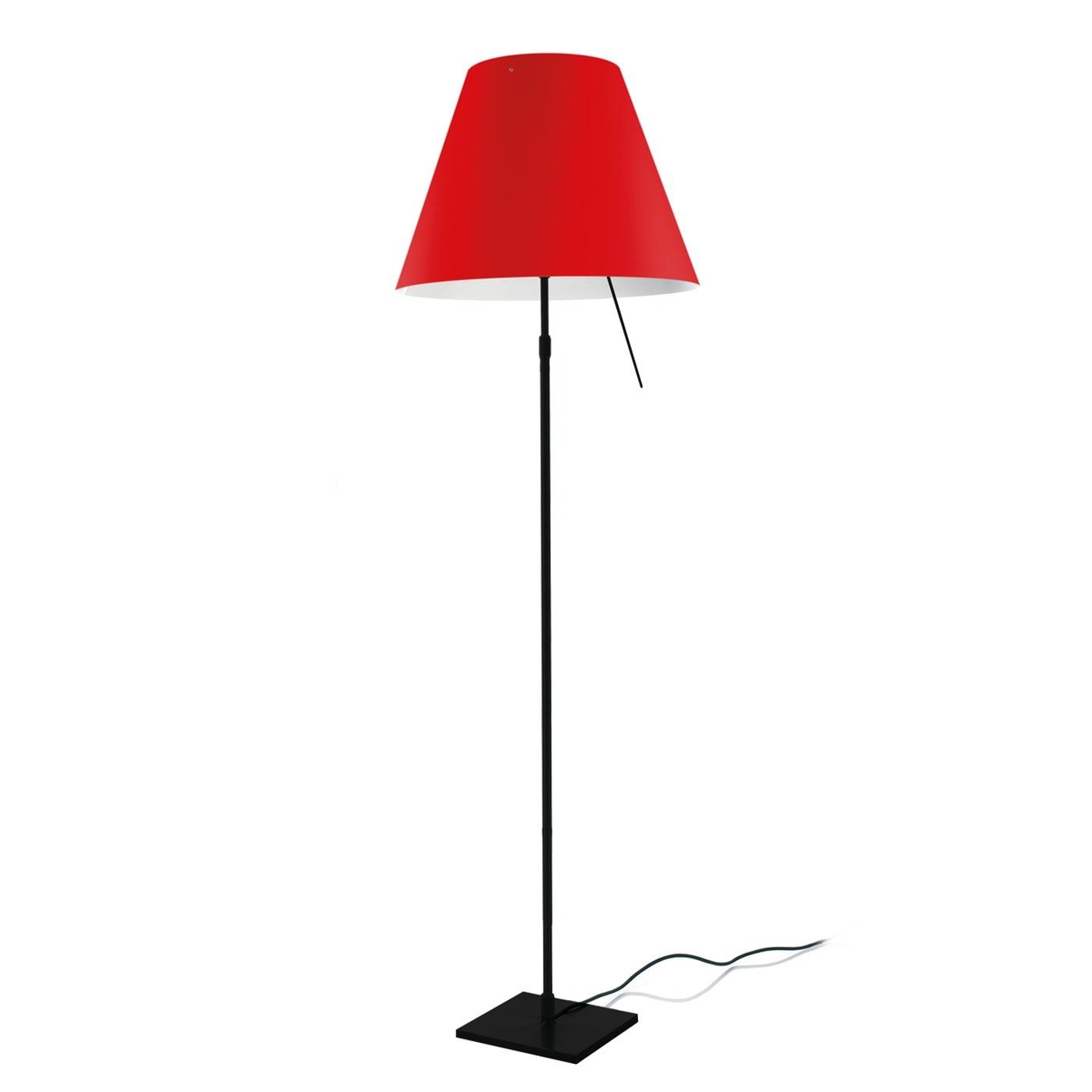 Costanza telescopisch vloerlamp zwart