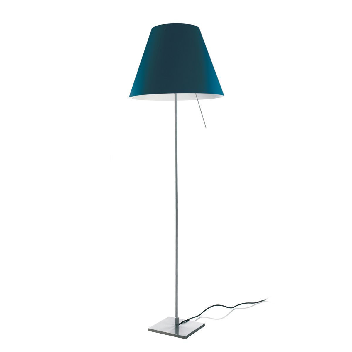 Costanza fixed vloerlamp on/off aluminium 