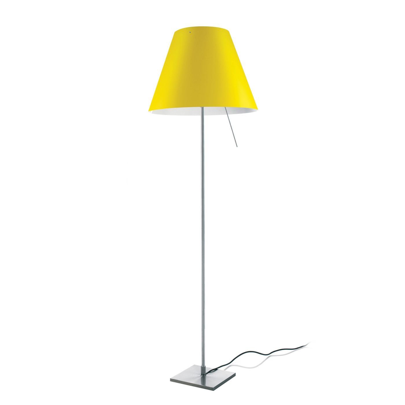 Costanza fixed vloerlamp on/off aluminium 