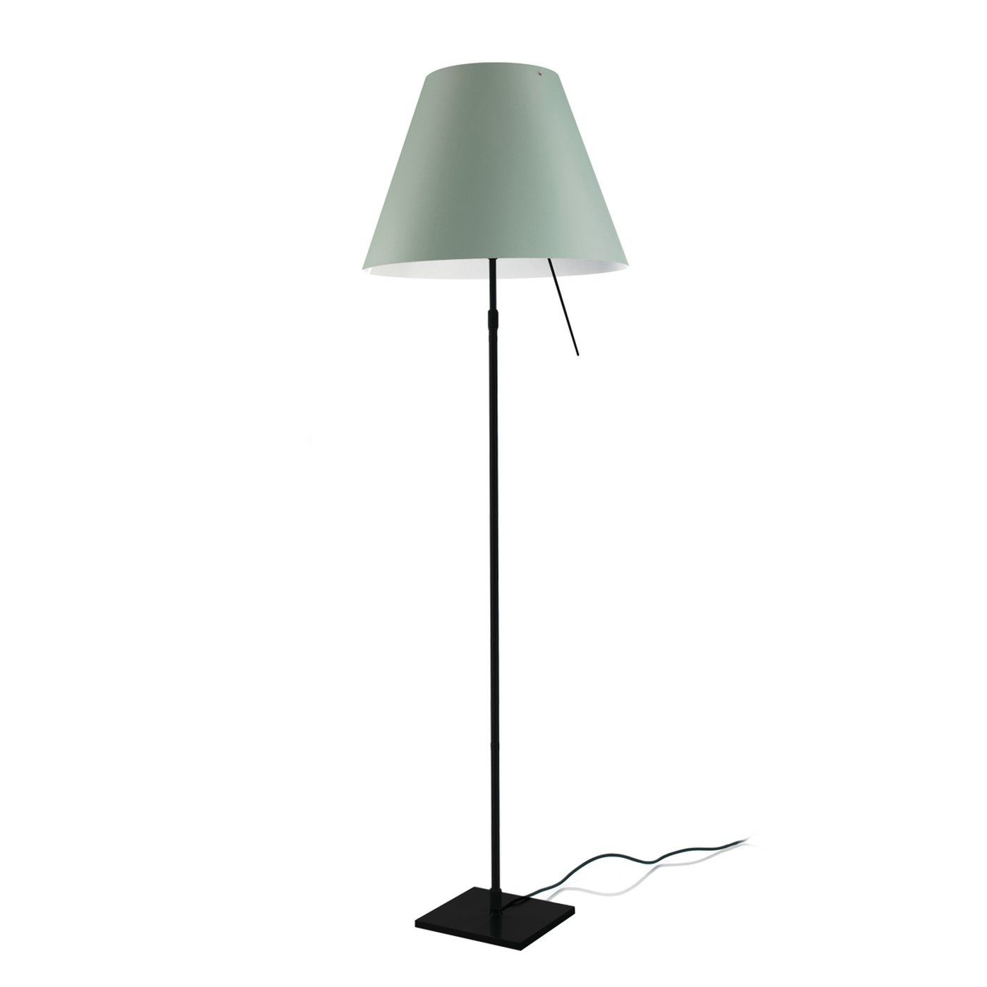 Costanza telescopisch vloerlamp zwart
