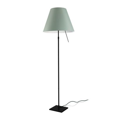 Costanza telescopisch vloerlamp zwart