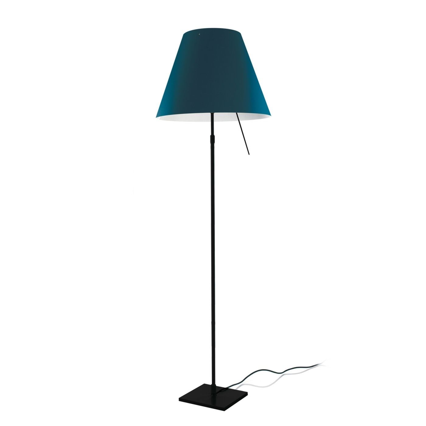Costanza telescopisch vloerlamp zwart