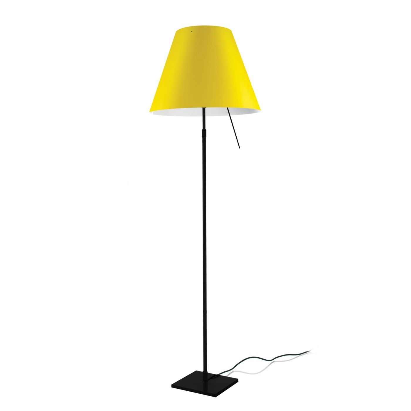 Costanza telescopisch vloerlamp zwart