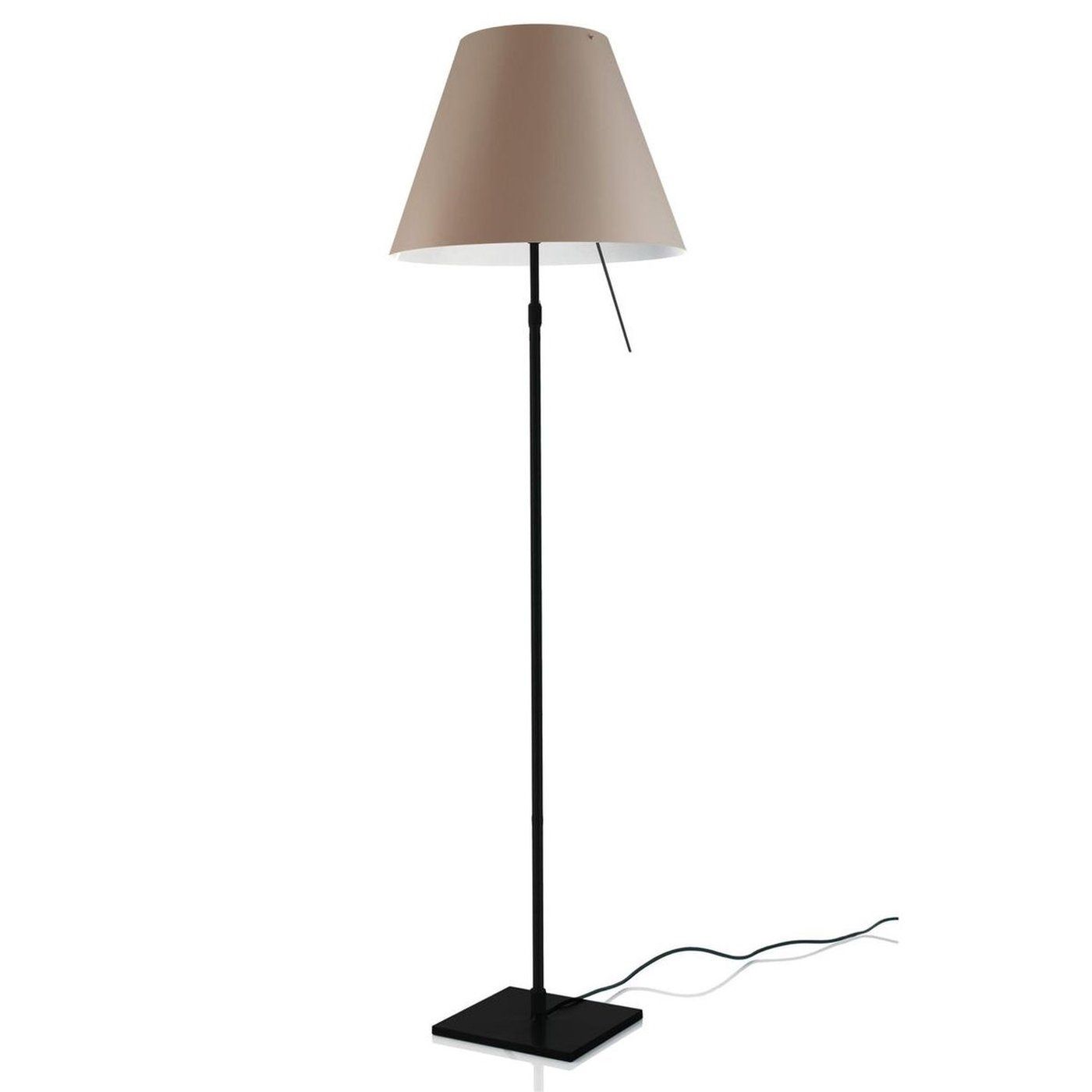 Costanza telescopisch vloerlamp zwart