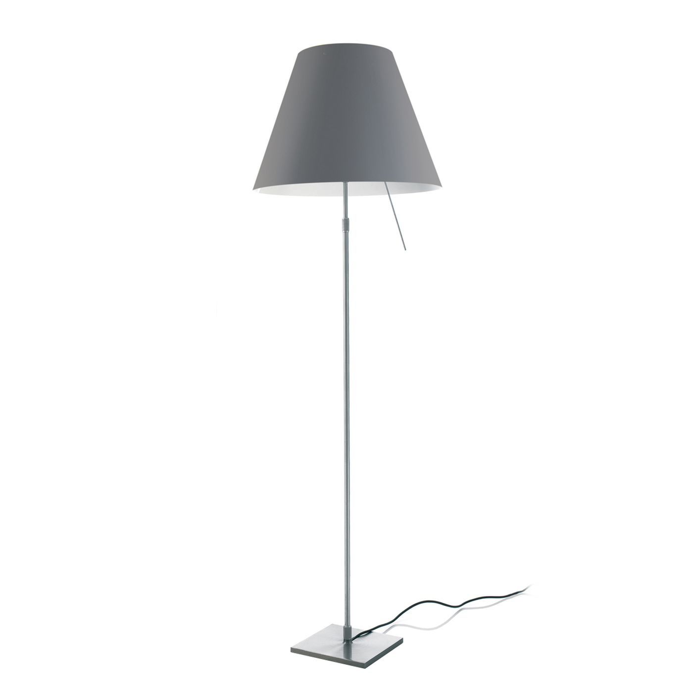 Costanza telescopisch vloerlamp aluminium