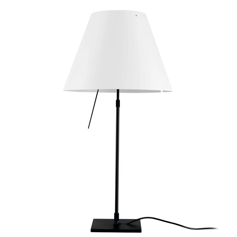 Costanza tafelamp telescopisch - Voet: zwart