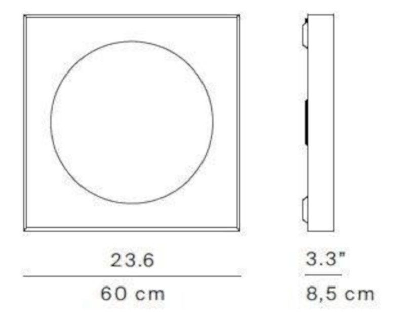 Cassette wandlamp/plafondlamp