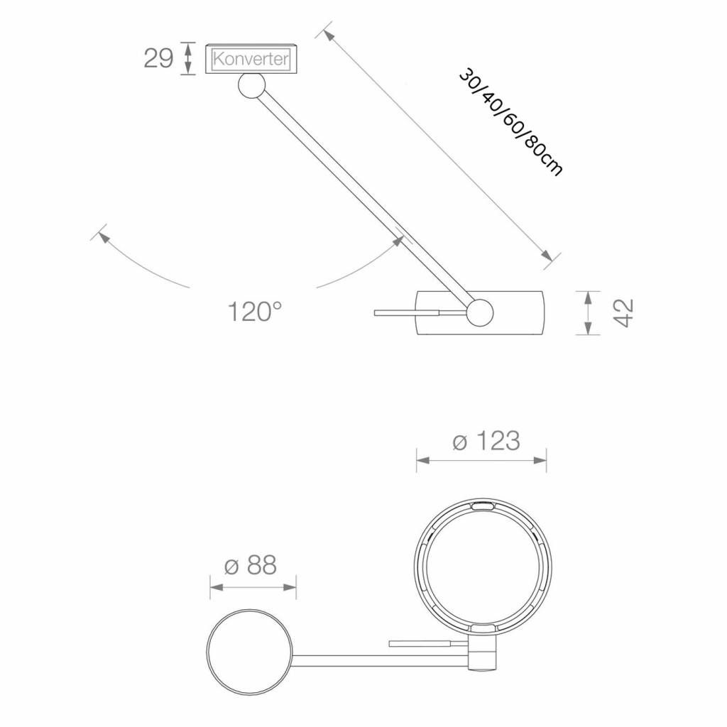 Sento Soffitto Singolo. Mat zwart