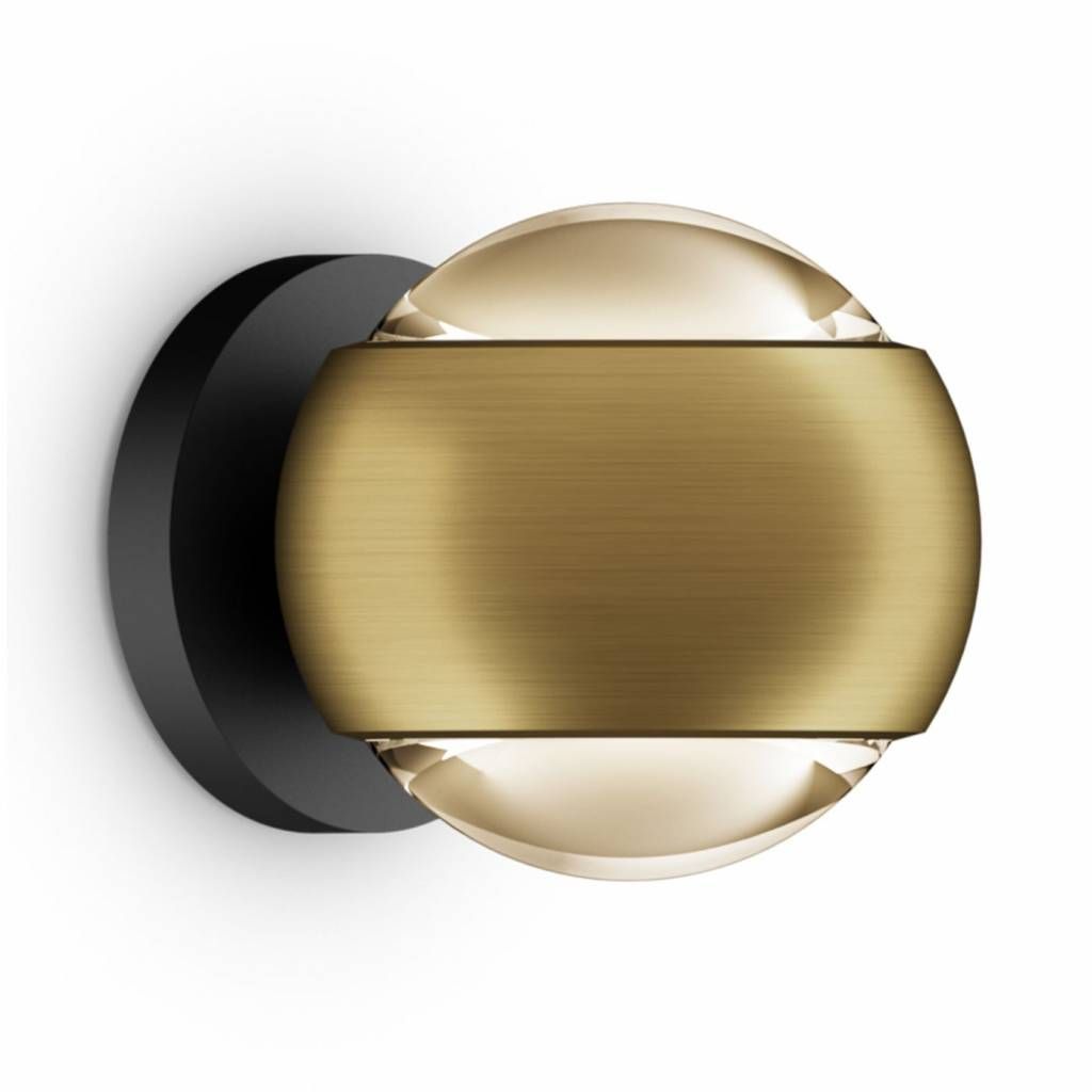 io verticale wandlamp. Brons