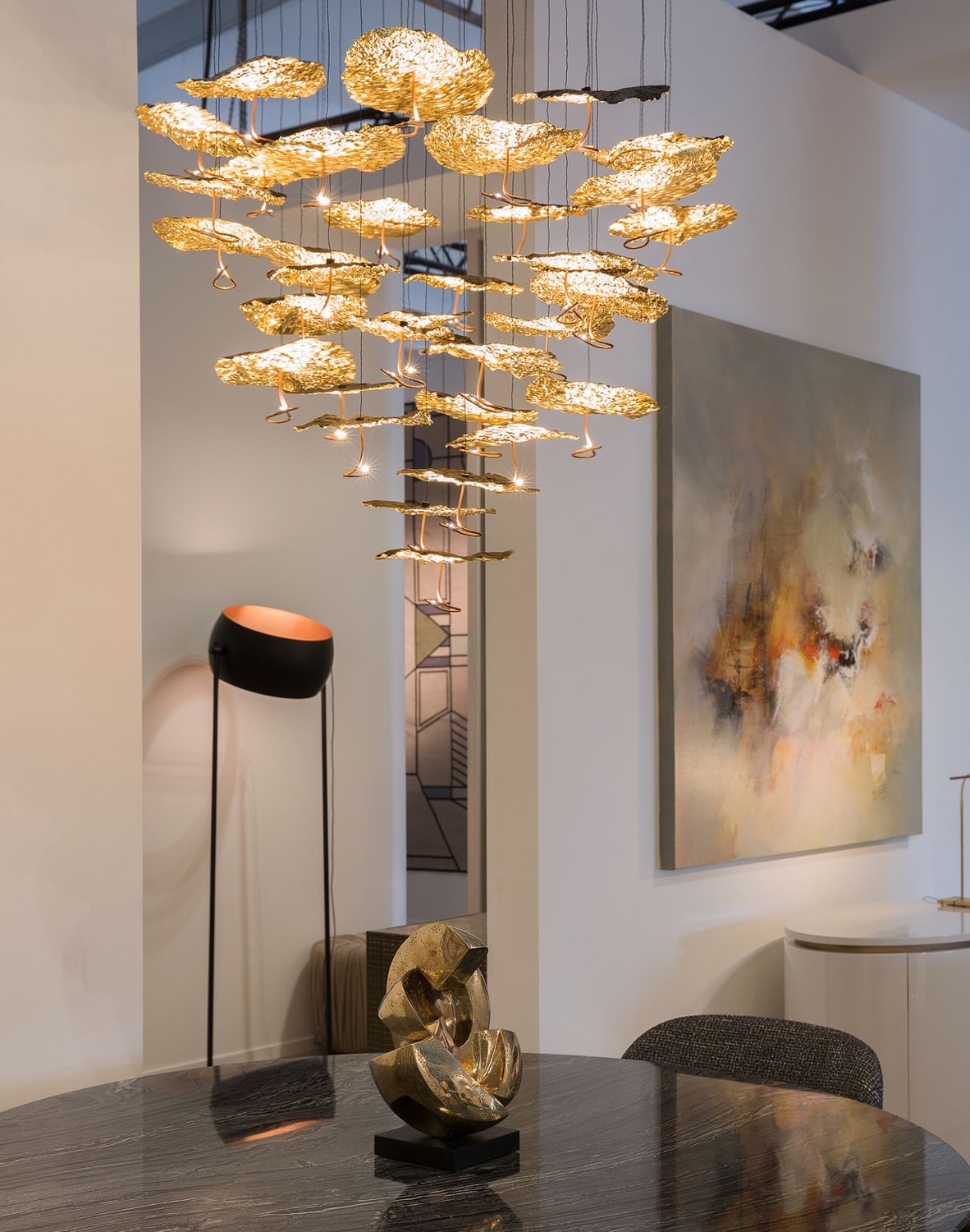 Gold Moon Chandelier hanglamp
