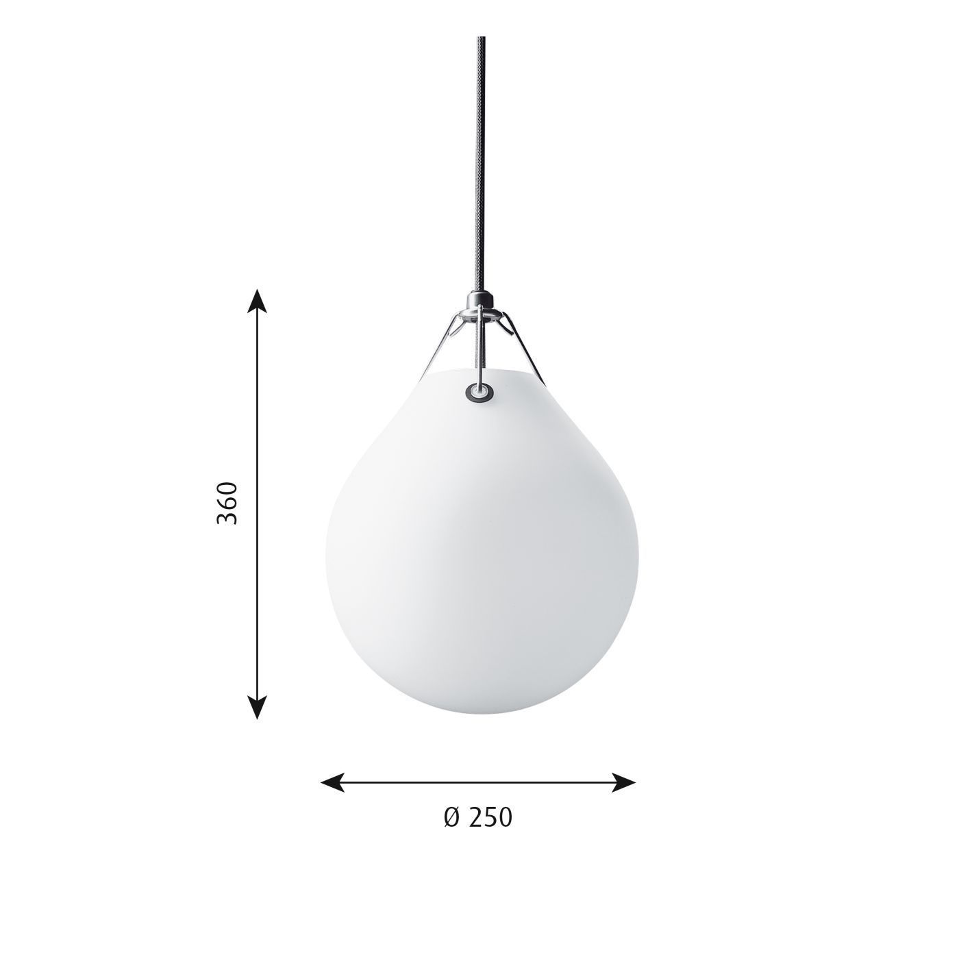 Louis Poulsen Moser 25 cm hanglamp  