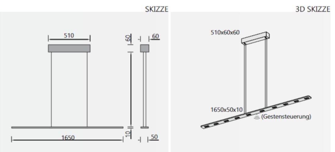 Piani Mono 165 hanglamp  