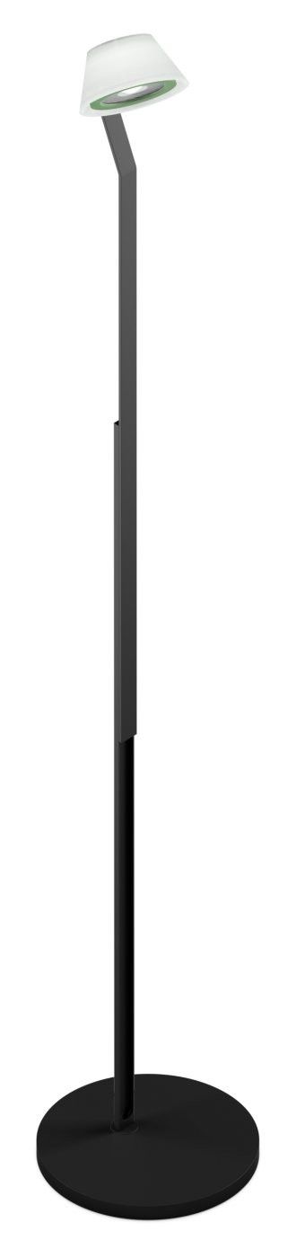 Lei lettura vloerlamp - Mat goud-zwart