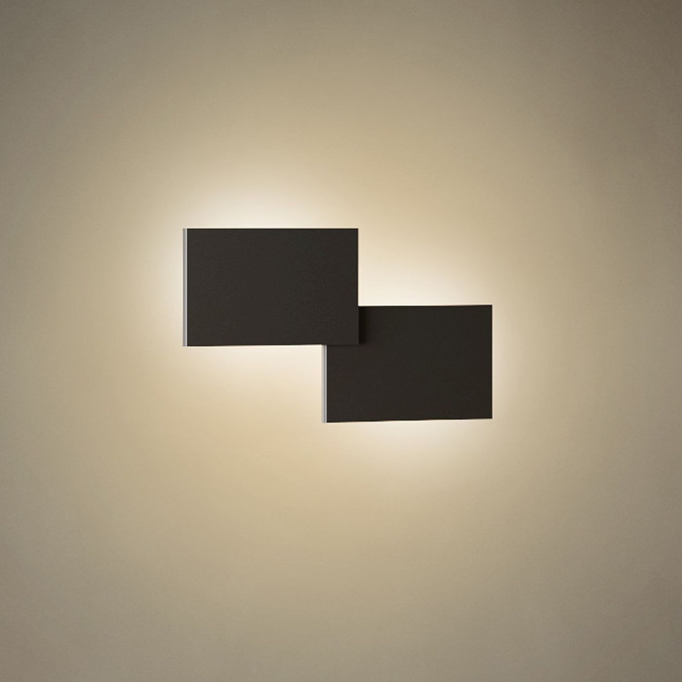 Puzzle double square wand/plafondlamp  