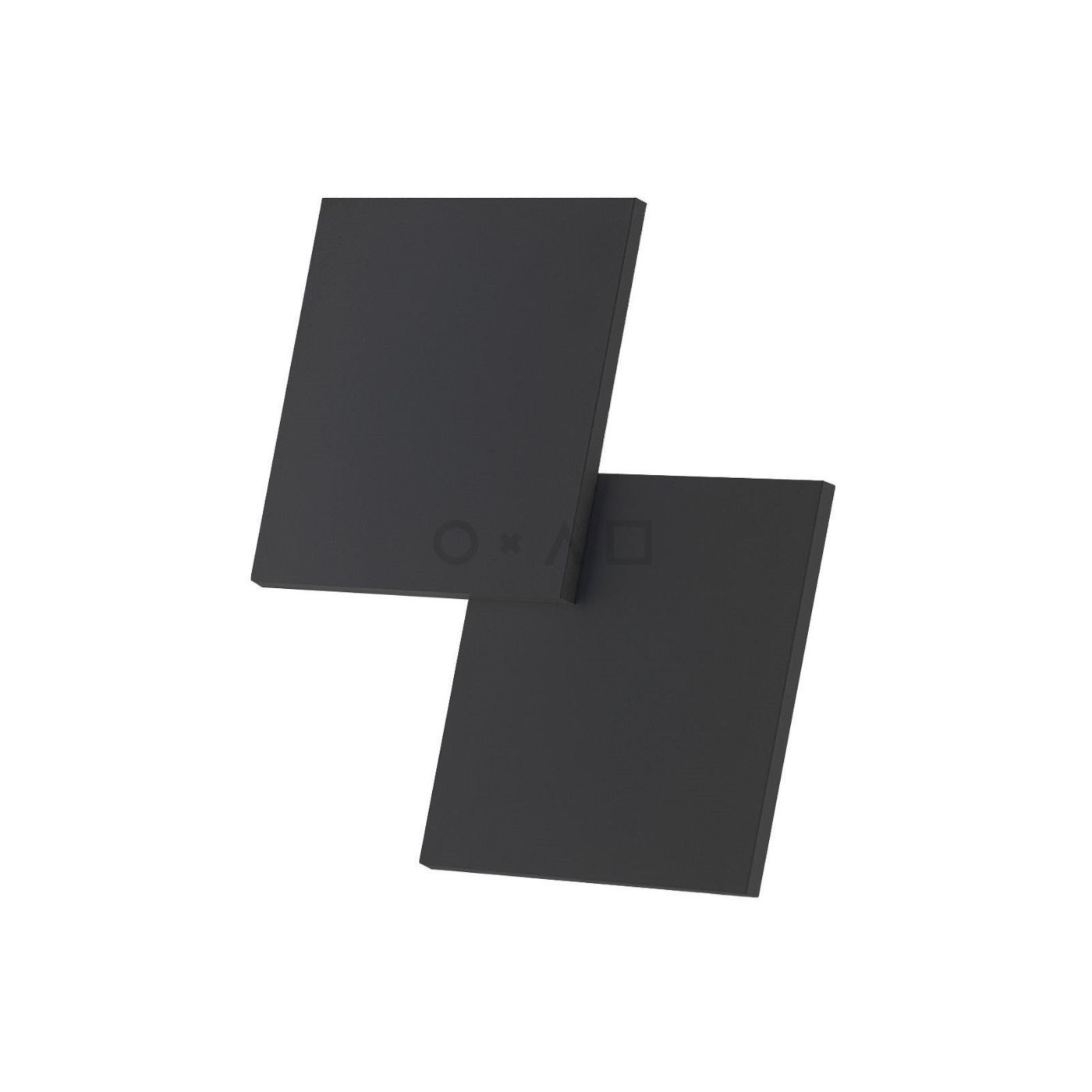 Puzzle double square wand/plafondlamp  