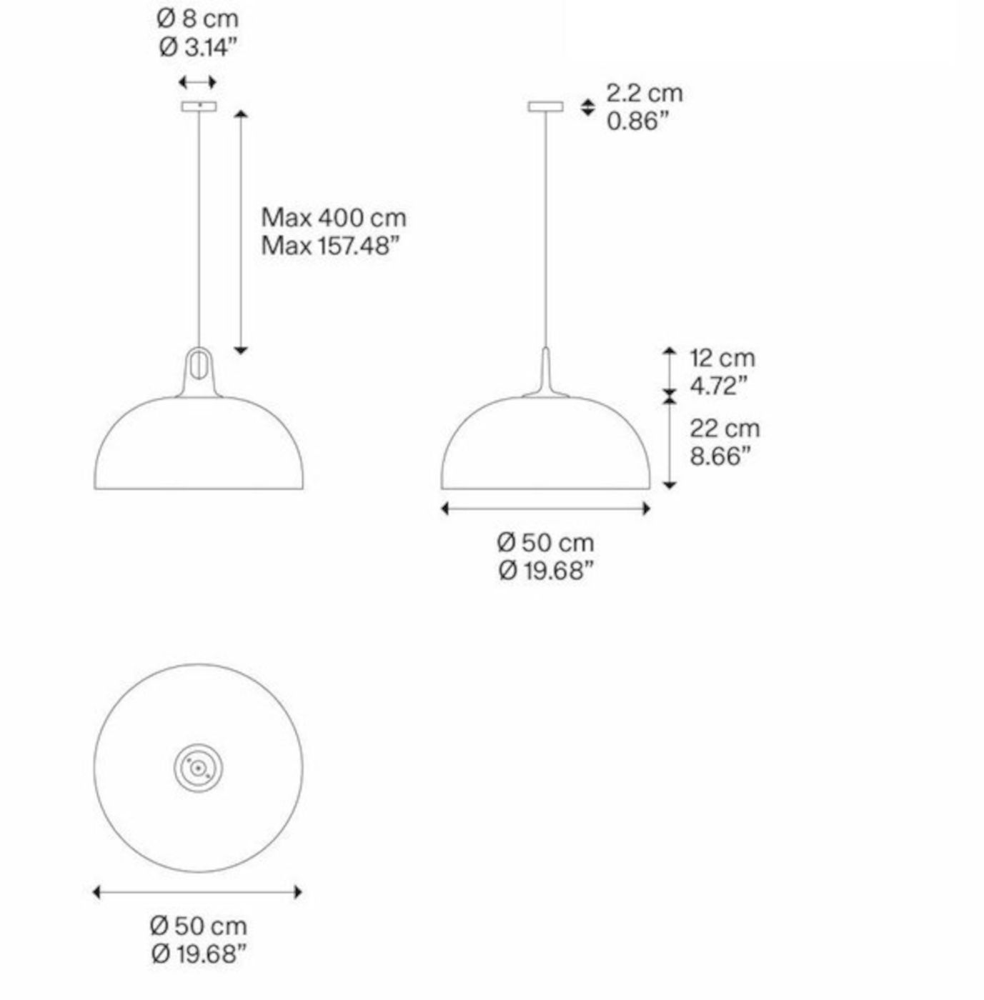 Jim Dome hanglamp  