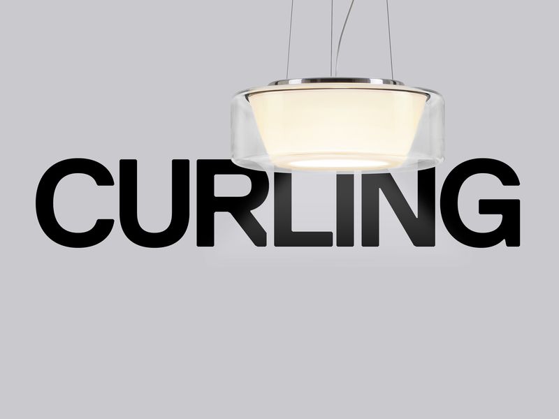 Curling hanglamp: Rope. Transparant/cilinder L   