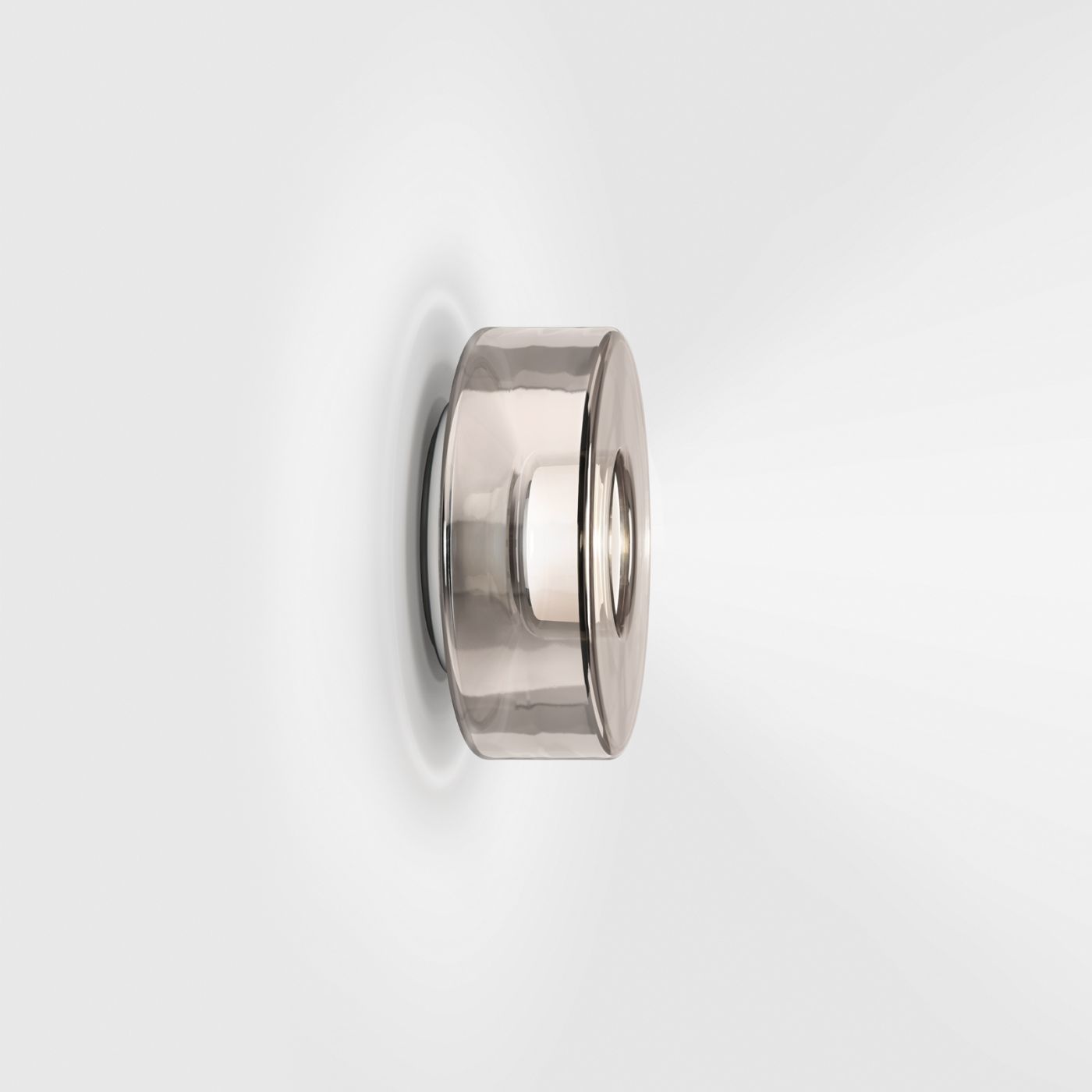 Curling wandlamp: Zilver M