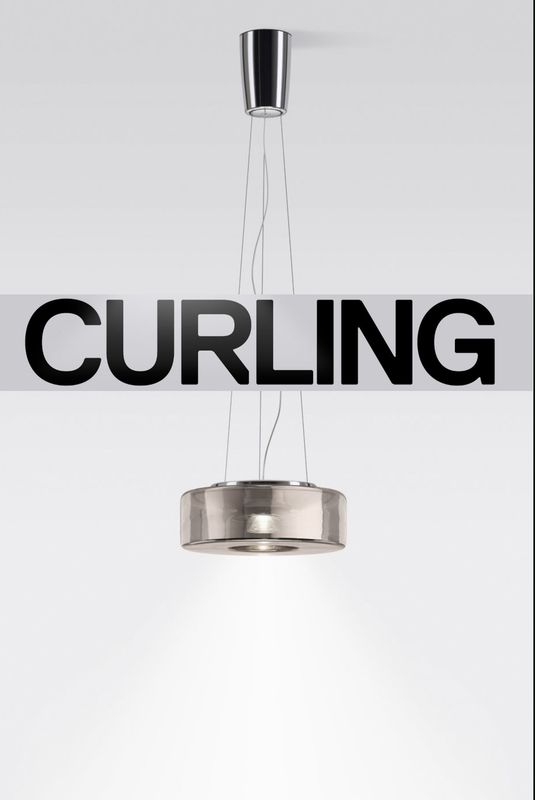 Curling hanglamp: Rope Zilver M