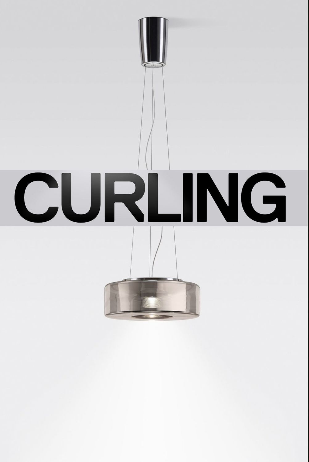 Curling hanglamp: Rope Zilver S