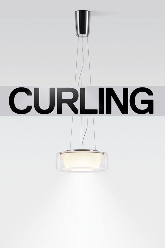 Curling hanglamp. Rope Transparant/conisch  S