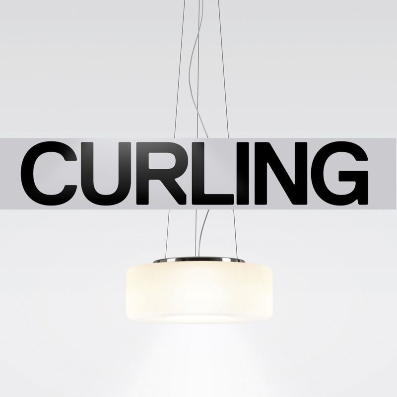 Curling hanglamp: Rope Opaal M
