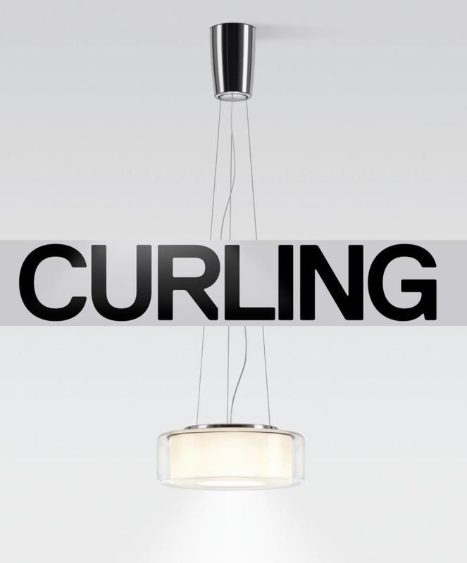 Curling hanglamp: Rope Transparant/cilinder. S
