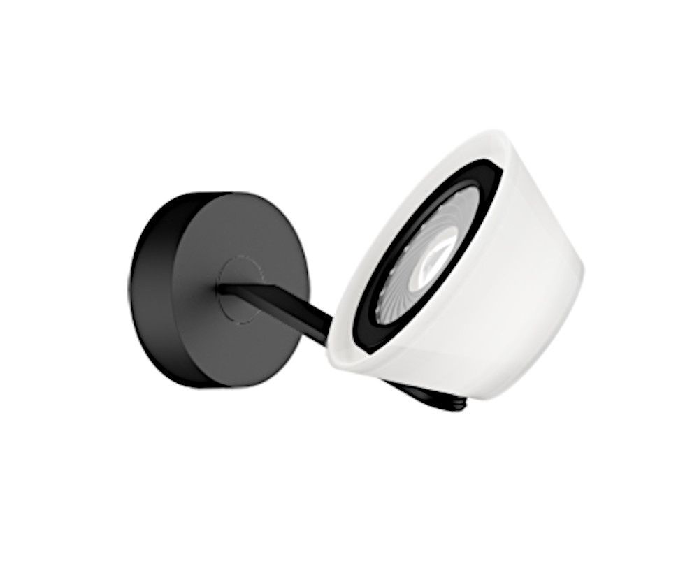Lei parete wandlamp. Mat zwart