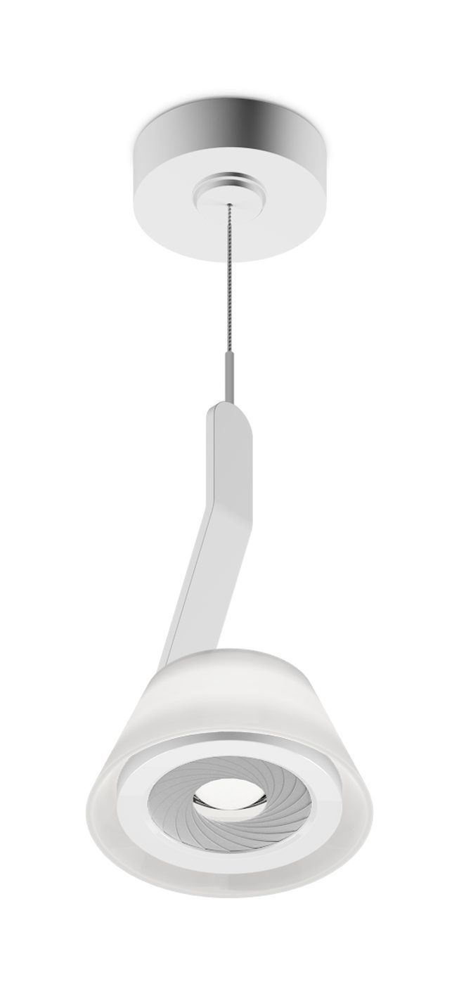 Lei sospeso hanglamp. Hoogglans wit