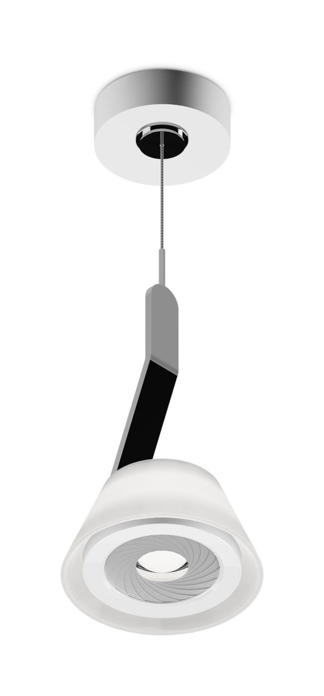 Lei sospeso hanglamp. Hoogglans wit