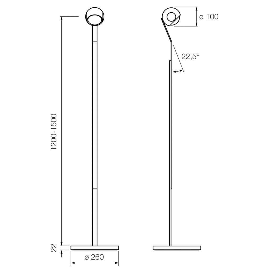 io 3d lettura vloerlamp. Phantom