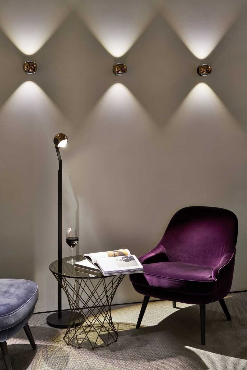 io 3d lettura vloerlamp. Rose goud  