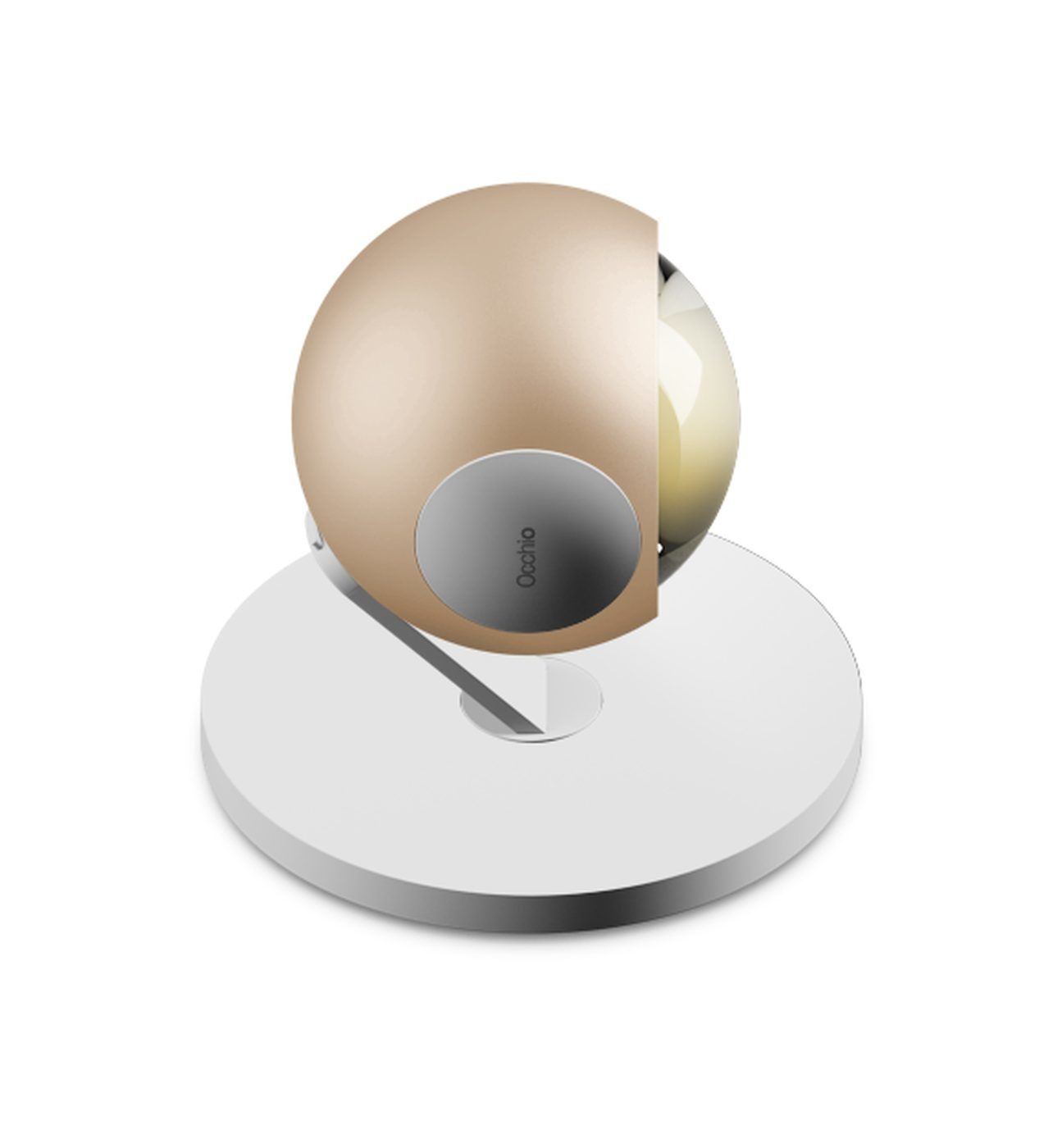io 3d basso. vloerlamp. Mat goud