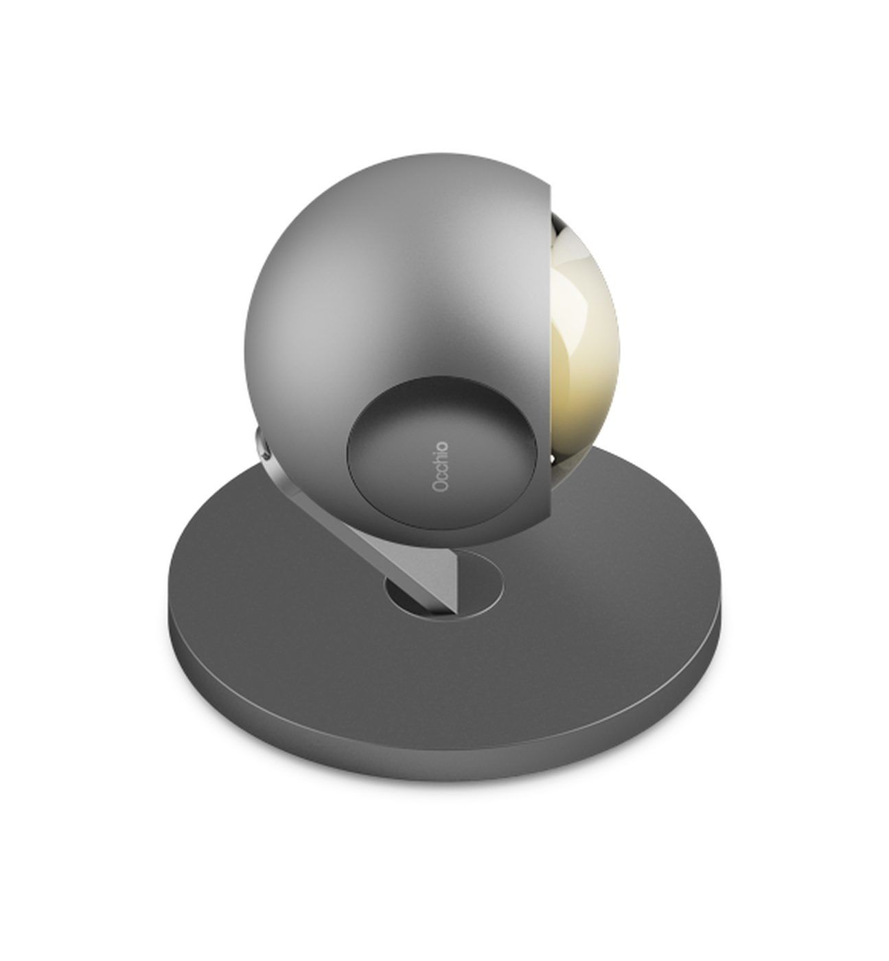 io 3d basso. vloerlamp. Mat chroom