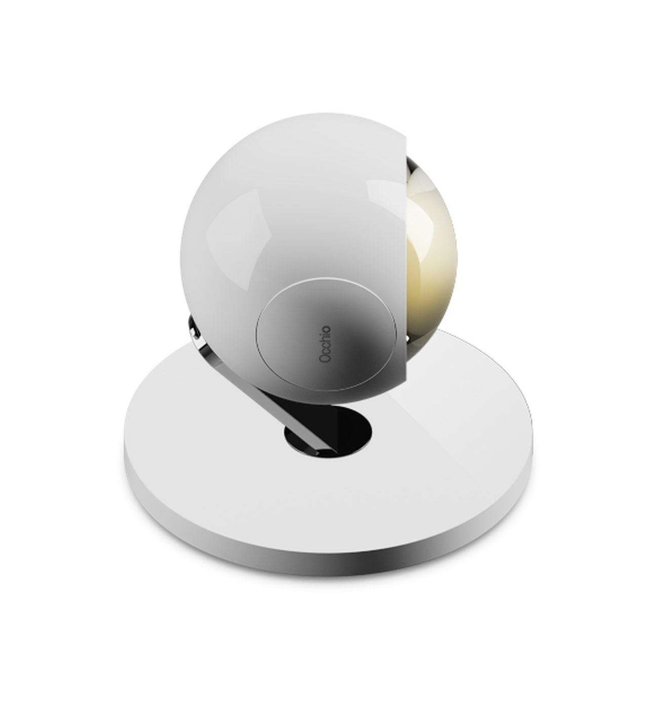 io 3d basso. vloerlamp. Hoogglans wit