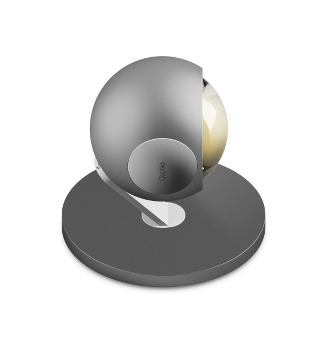 io 3d basso. vloerlamp. Mat chroom