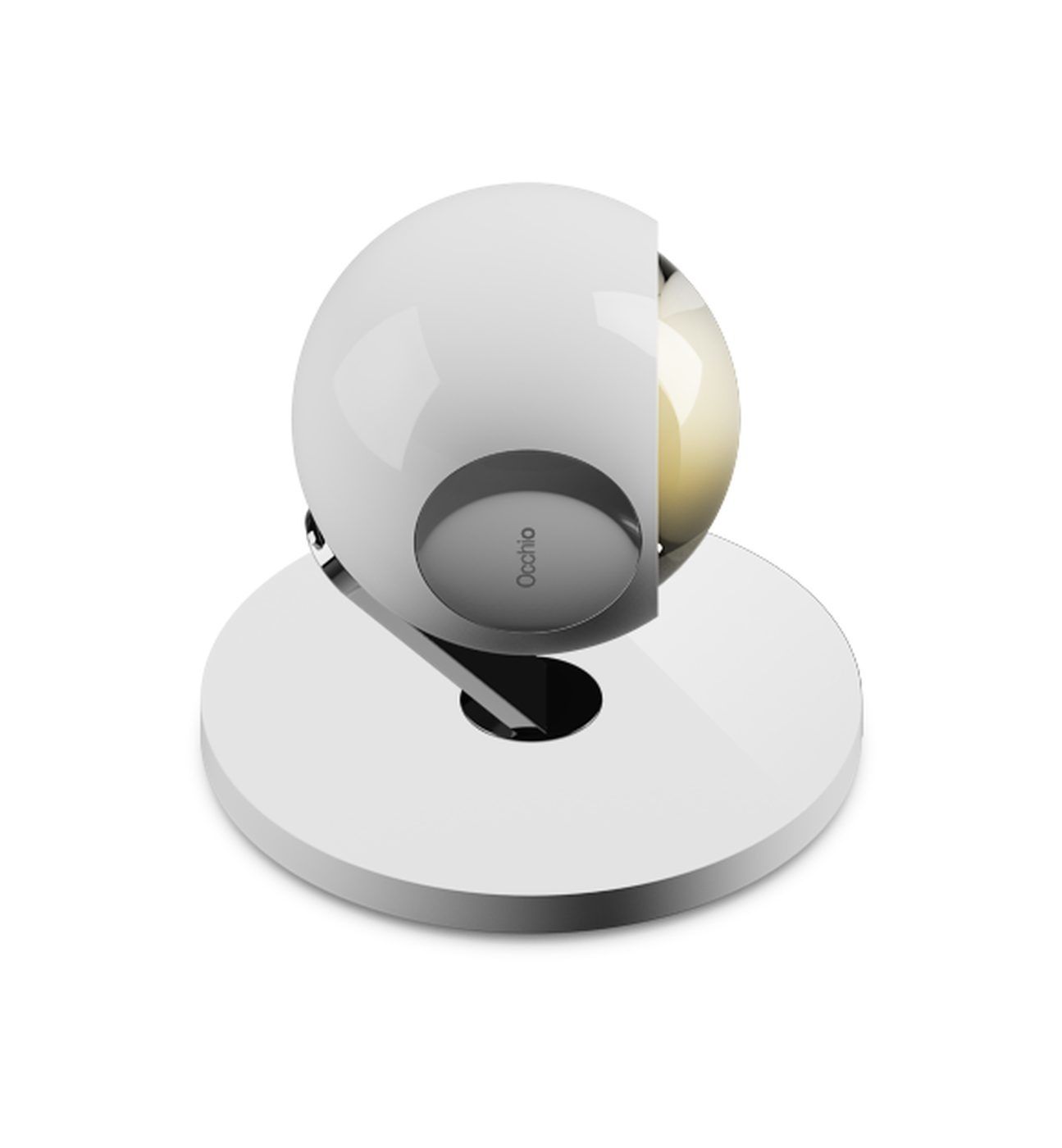 io 3d basso. vloerlamp. Hoogglans wit
