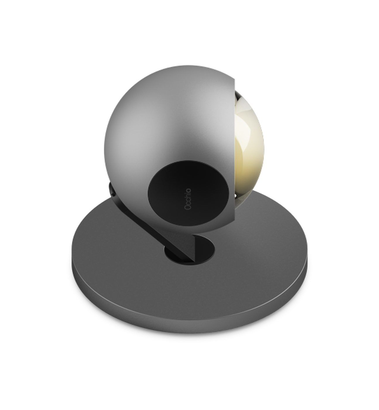 io 3d basso. vloerlamp. Mat chroom