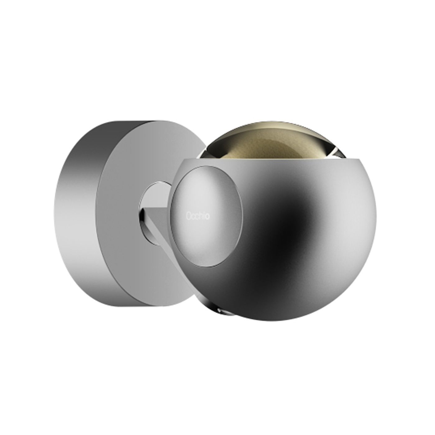 io 3d pico wand/plafondlamp. Mat chroom