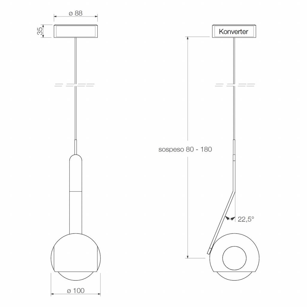 io 3d sospeso. hanglamp. Phantom