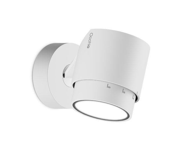 Lui Pico zoom wandlamp. Mat wit