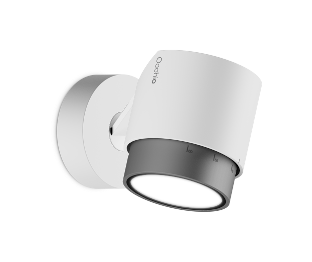 Lui Pico zoom wandlamp. Mat wit