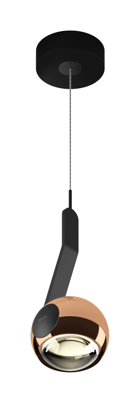 io 3d sospeso. hanglamp. Rose goud