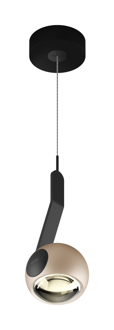 io 3d sospeso. hanglamp. Mat goud