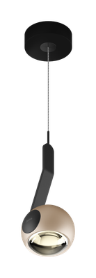 io 3d sospeso. hanglamp. Mat goud