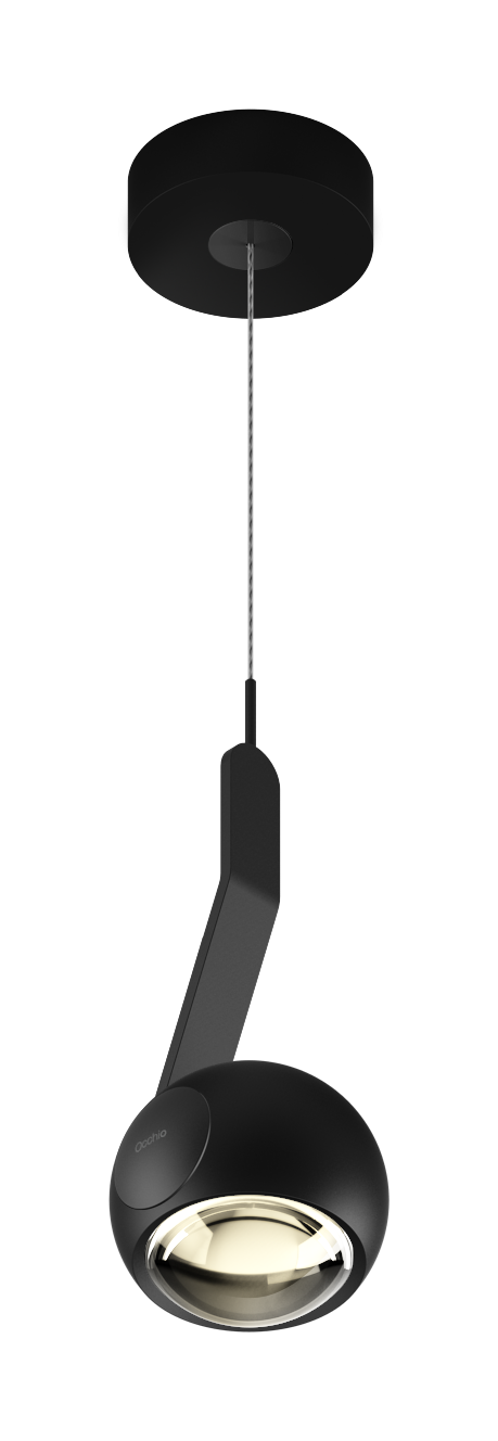 io 3d sospeso. hanglamp. Mat zwart