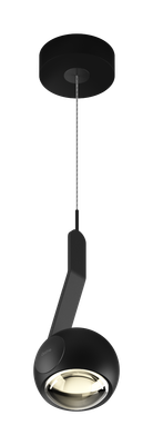 io 3d sospeso. hanglamp. Mat zwart