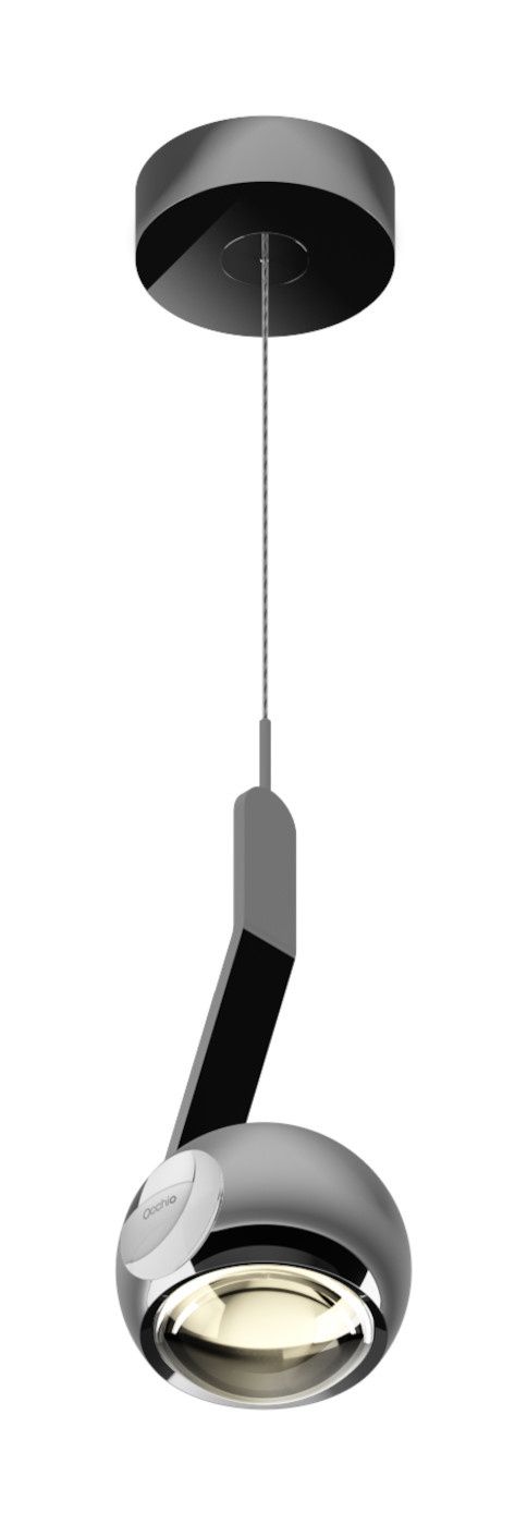 io 3d sospeso. hanglamp. Chroom