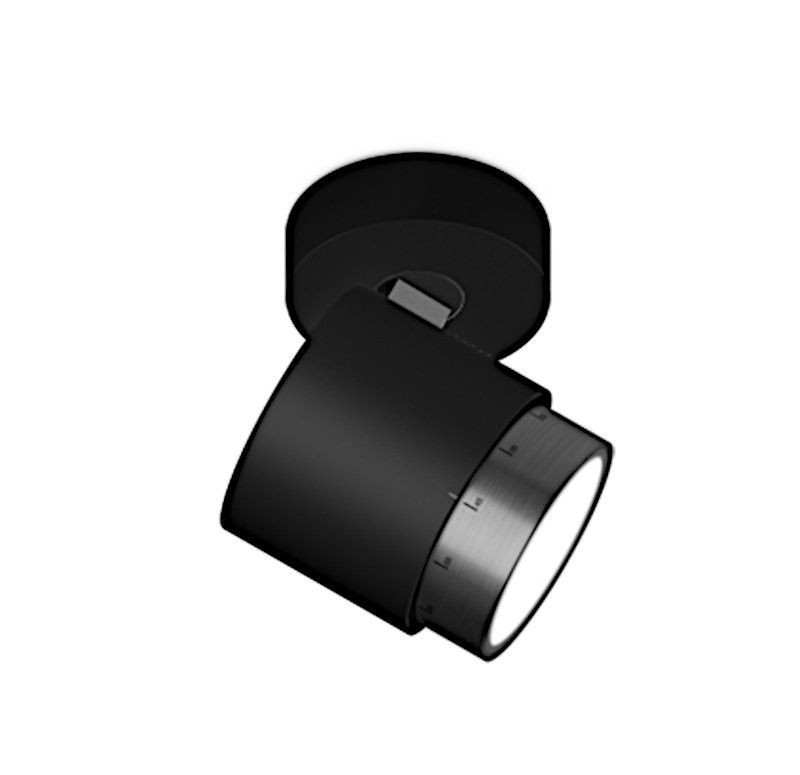 Lui Pico zoom wandlamp. Mat zwart